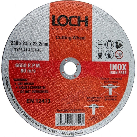 LOC Cut-Off Disc 230x2.5x22.2mm Steel Inox