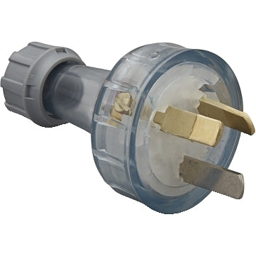 CSL Plug Top 10A 3P Male 439S Clear