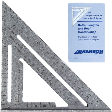 SWN Square Speed Square 5-in-1 25cm Metric w/ Little Blue Book