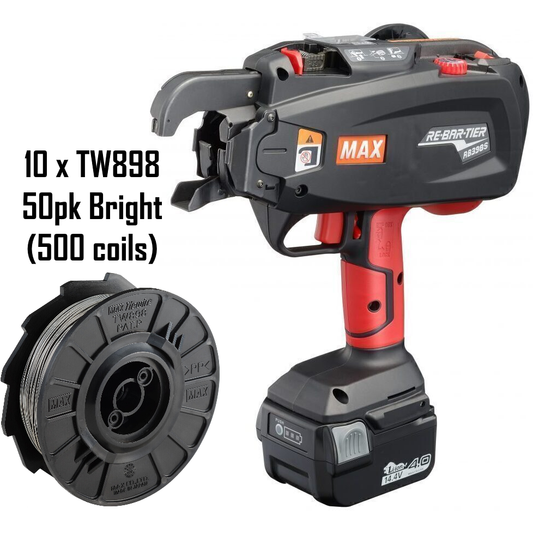 MAX Rebar Tier RB398S + 2x5Ah + 10x50xTW898 Pallet Bundle