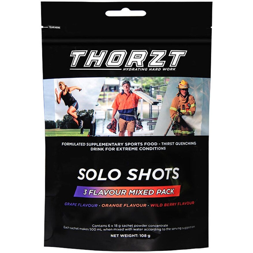TZT Hydration Concentrate Powder Low Sugar 6x18g Mixed