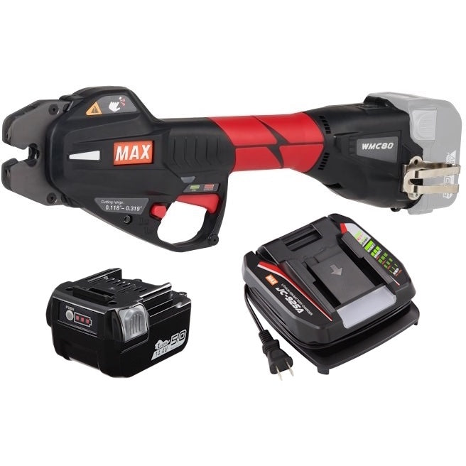 MAX Rebar Mesh Cutter WMC80 SL82 + 1x5Ah Kit