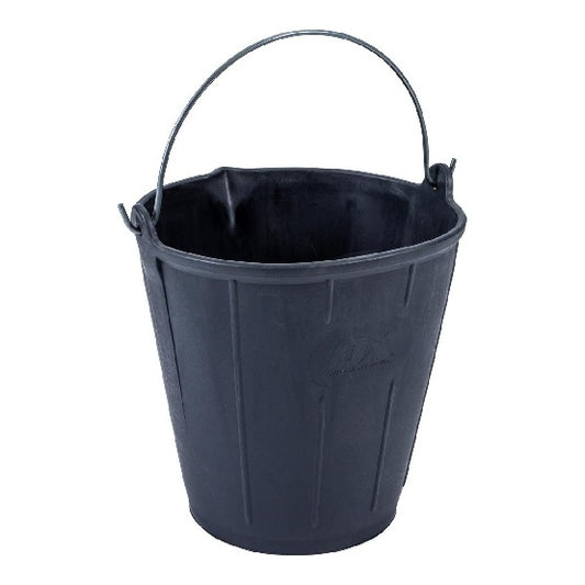 MFH Bucket Rubber Black 10L/11L/13L/15L