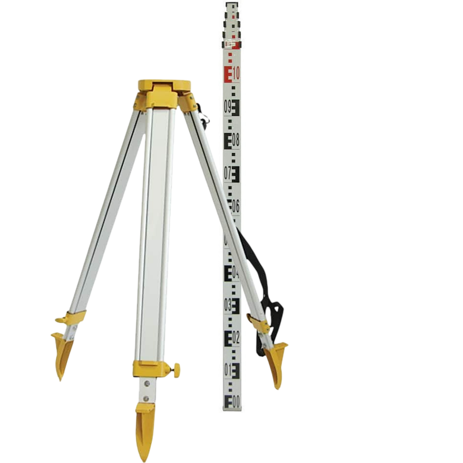 TCN Laser Tripod Flat Top w/ Staff E-Face 5m Kit