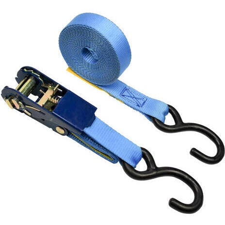 LRA Ratchet Strap 750kg S Hook 35mm x 6m
