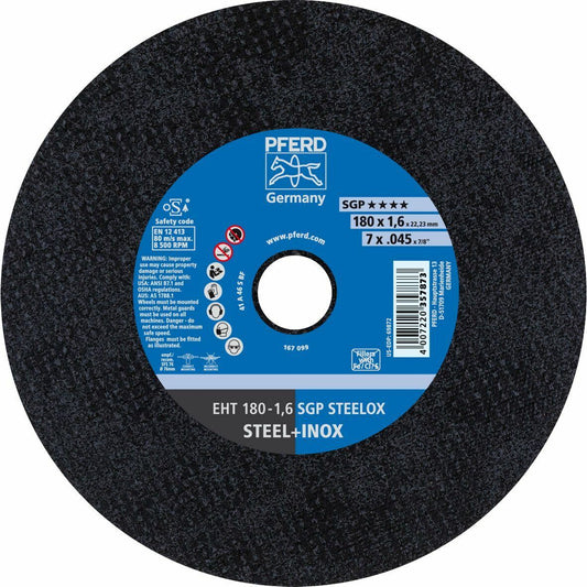PFD Cut-Off Disc EHT 180x1.6mm SGP STEELOX