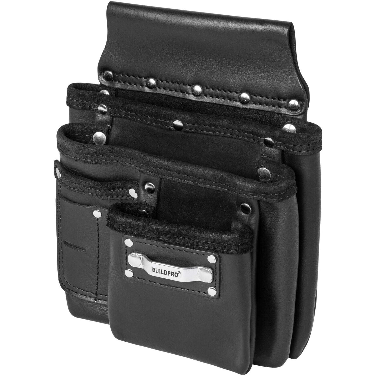 BPO Tool Belt Pouch Nail Bag Noosa Leather Black 260x300mm