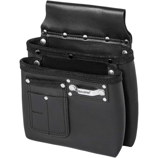 BPO Tool Belt Pouch Nail Bag Balmain Leather Black 260x300mm