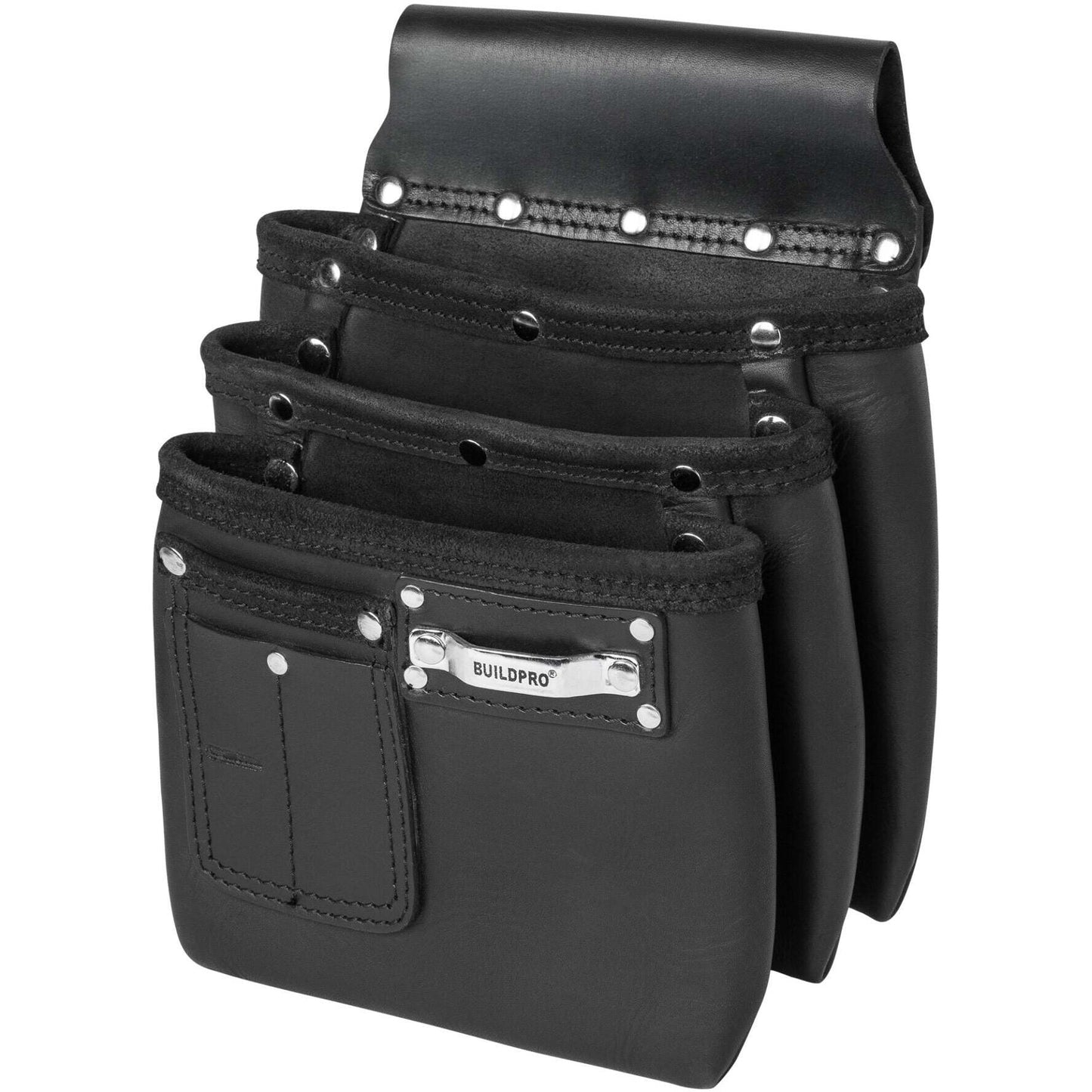 BPO Tool Belt Pouch Nail Bag Coogee Leather Black 260x300mm