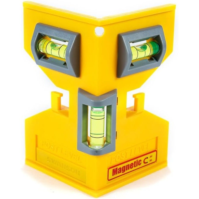 SWN Spirit Level Post Magnetic 3-Vial