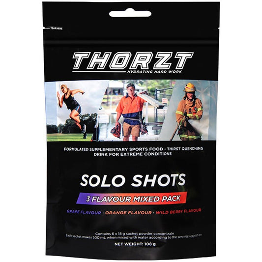 TZT Hydration Concentrate Powder Low Sugar 6x18g Mixed