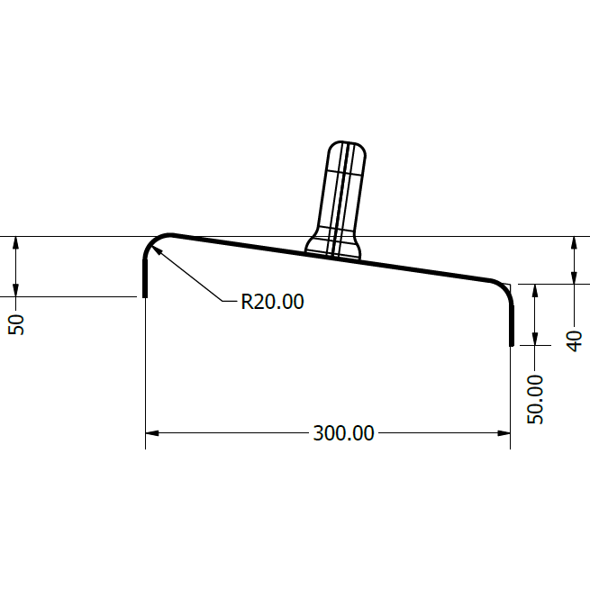 CWH Trowel H Kerb TMR Mountable S/S