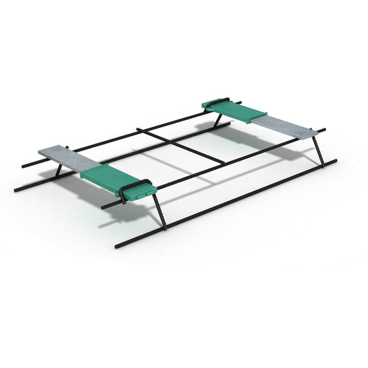 CNL Dowel Cradle Plate 6-10x50x300mm Galv