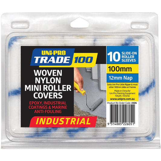 UPO Roller Cover Trade Nylon Blue 100x12mm pk