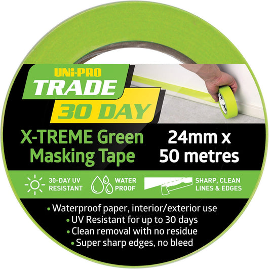 UPO Tape Masking Green 24/36/48mm x 50m