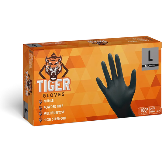 TGR Gloves Nitrile Black 7984X-A9 100pk