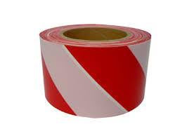 OMI Barrier Tape 75mm x 100m Red/White