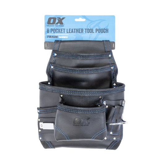 OXS Belt Tool Pouch Leather 8 Pocket
