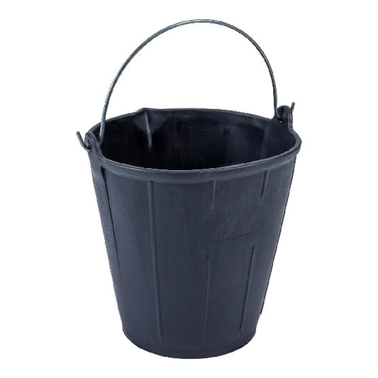 MFH Bucket Rubber 15L Black